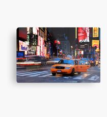 Taxi Please! Metal Print