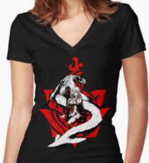 Zero and Mikhail Women's Fitted V-Neck T-Shirt