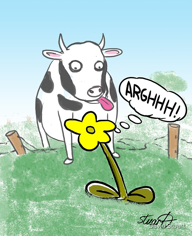"FOC Fear Of Cow " by David Stuart Redbubble
