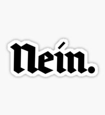 Nein. (black text) Sticker