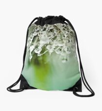 Dewdrop on Dandelion - 3 Drawstring Bag