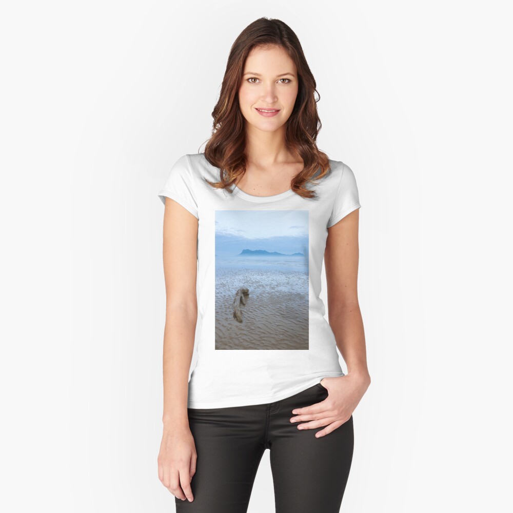 Dawn at beach in Bako national park Borneo Malaysia Fitted Scoop T-Shirt