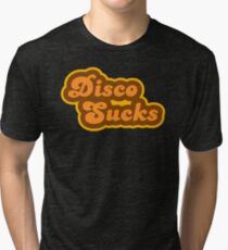 Disco Sucks - Retro 70s - Logo Tri-blend T-Shirt