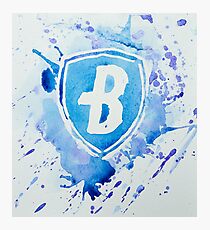 Lámina fotográfica Blue Coats DCI Watercolor Logotipo