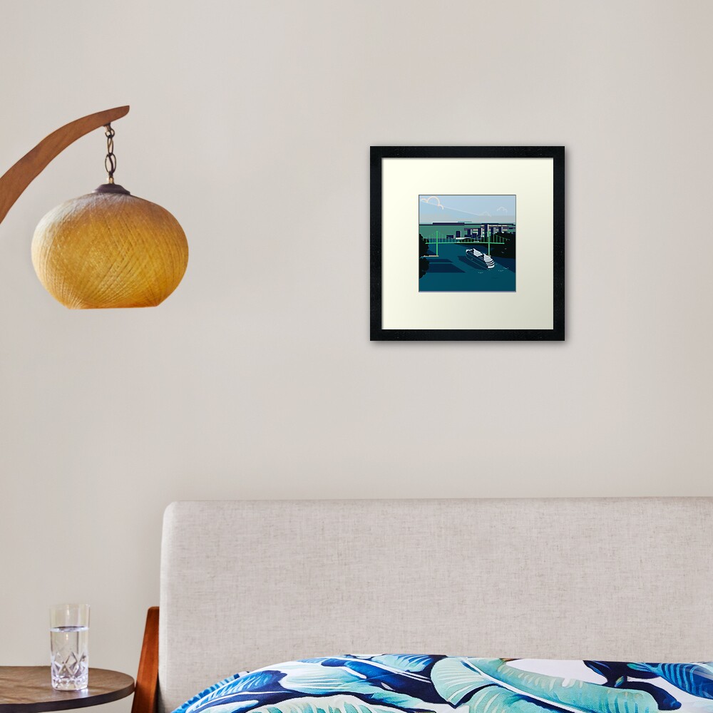 Cruiseship, Bridge City Framed Art Print