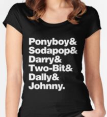 THE OUTSIDERS Women's Fitted Scoop T-Shirt