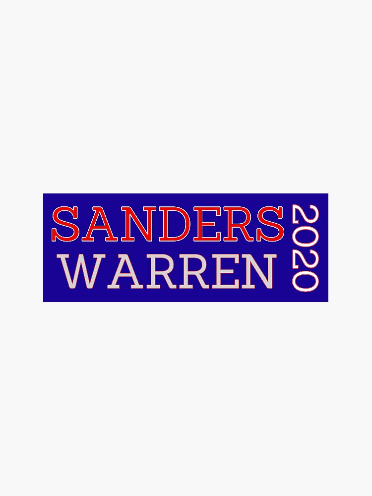 Bernie Sanders/Elizabeth Warren for President/Vice President 2020 by willpate