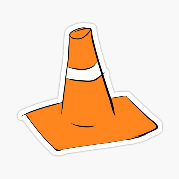 Safety Cone Stickers Redbubble
