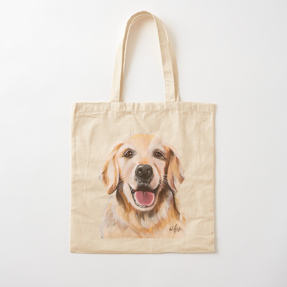 golden retriever tote bag