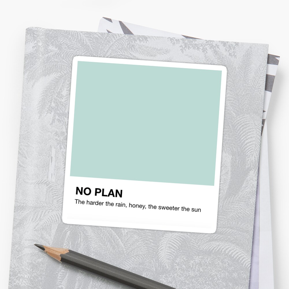 hozier-no-plan-pantone-lyrics-sticker-by-pipiare-redbubble