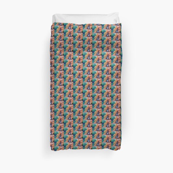 Twisted tree by the river by American Artist Hilary J. England Duvet Cover