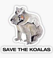 Save the koalas Sticker