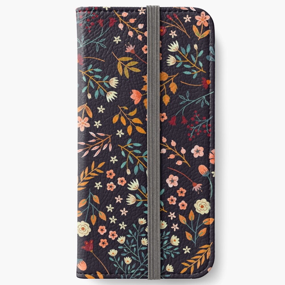 Watercolor Flowers iPhone Wallet