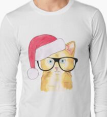 Christmas Cat Long Sleeve T-Shirt