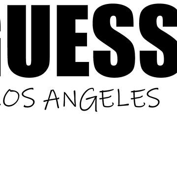 Guess Los Angeles Relaxed Fit T-Shirt for Sale by Daffy Dak