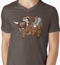 Hayleys Heeland Coo Men's V-Neck T-Shirt