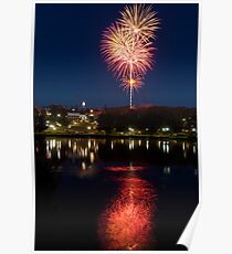 Small Town Fireworks Poster