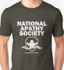 National Apathy Society Slim Fit T-Shirt