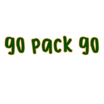 Go Pack Go sticker Sticker for Sale by emilyhowell5