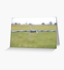 Barbed Wire Greeting Card