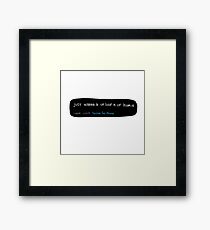 just wanna b ur luv n ur homie doodle tweet Framed Print