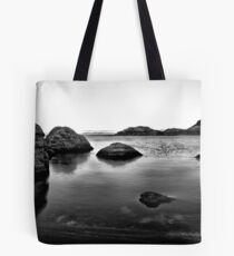 Pyramid lake at sunrise Tote Bag