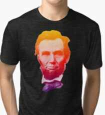 Big psychedelic Abe Tri-blend T-Shirt