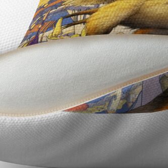 Alternate view of The spiral city Throw Pillow