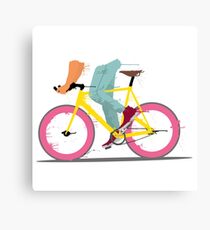 fixie bicycle Canvas Print