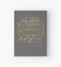 Walter Mitty Quote Graphic Hardcover Journal