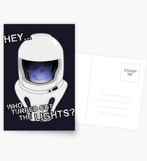 "Hey Who Turned Out The Lights" Postcards