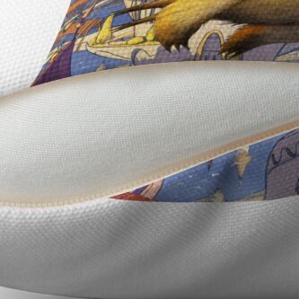 Alternate view of The spiral city Floor Pillow