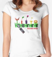 Nintend'Gro Gardening, Women's Fitted Scoop T-Shirt