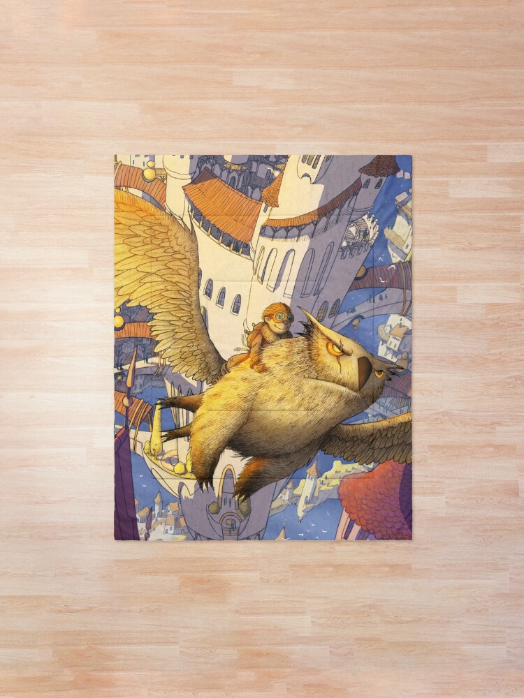 Alternate view of The spiral city Comforter