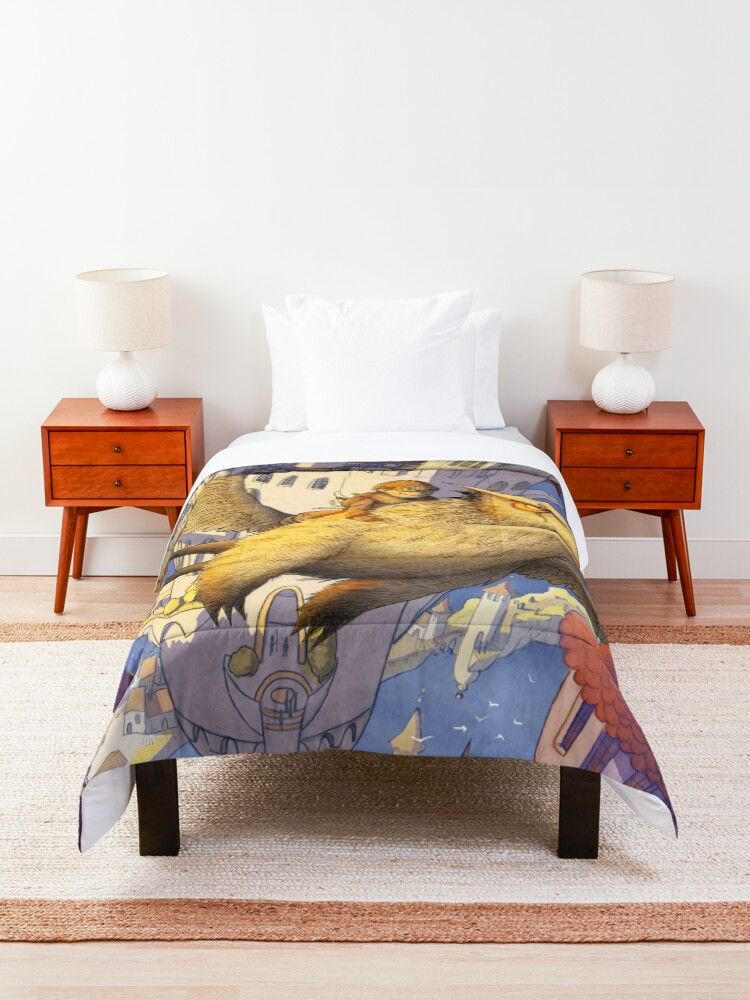Alternate view of The spiral city Comforter
