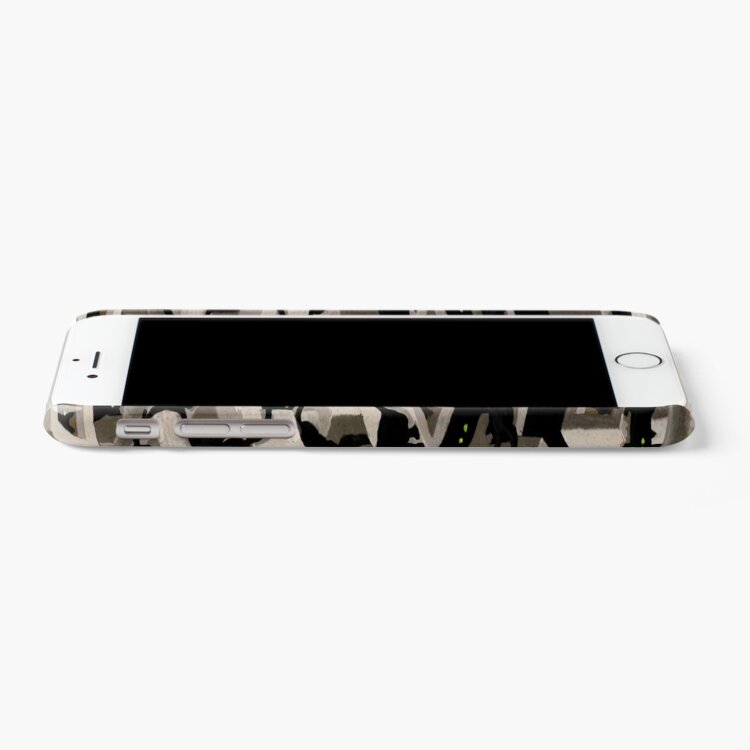 Alternate view of black cat tree optical illusion iPhone Case & Cover