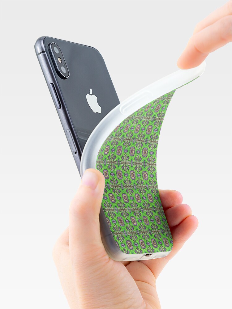 Alternate view of Green fabric iPhone Case & Cover