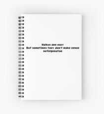 Haikus Are Easy Spiral Notebook