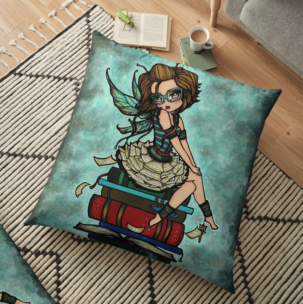 Library Fairy Floor Pillow