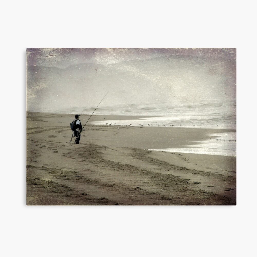 Just me, the sea and the gulls Canvas Print