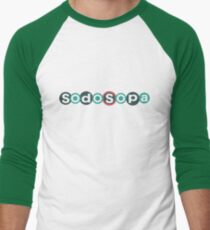 SODOSOPA shirt – South Downtown South Park Men's Baseball ¾ T-Shirt