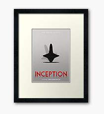 Inception film poster Framed Print