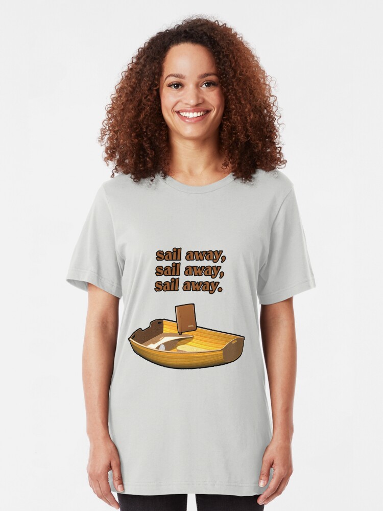 Alternate view of Sail away, sail away, sail away. Slim Fit T-Shirt