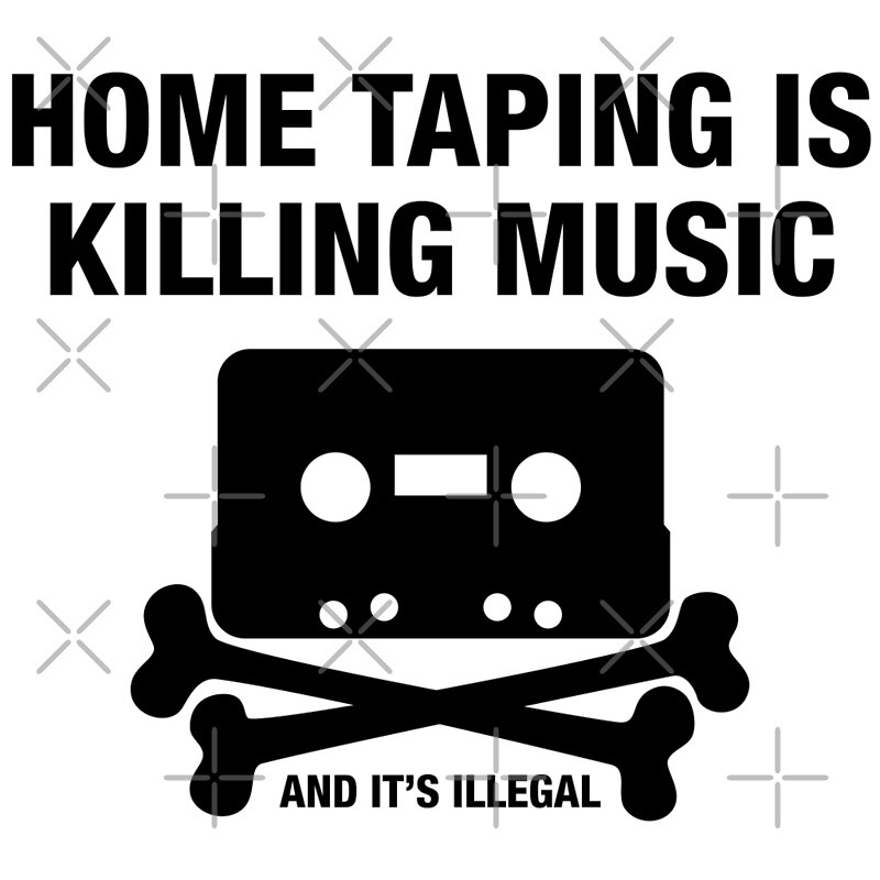 home taping is killing music shirt