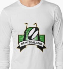 rugby ball goal post new zealand Long Sleeve T-Shirt
