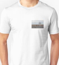 White Cross, Blue Sky Unisex T-Shirt
