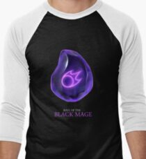 Soul of the Black Mage -black Men's Baseball ¾ T-Shirt