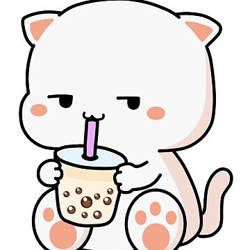 Cat Boba Cup Postcard for Sale by Bobaelyse
