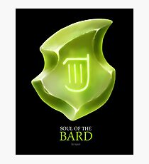 Soul of the Bard -black Photographic Print