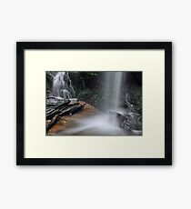 Beneath The Falls Framed Print